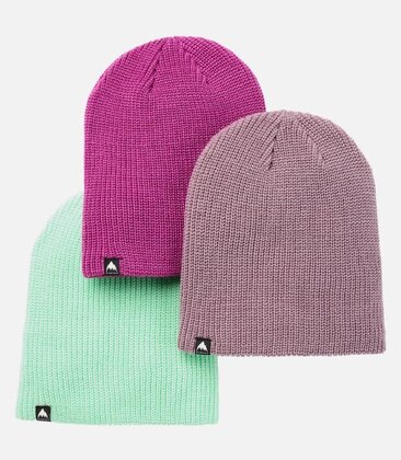 Kids DND Beanie 3-Pack in Elderberry, Viola, Green