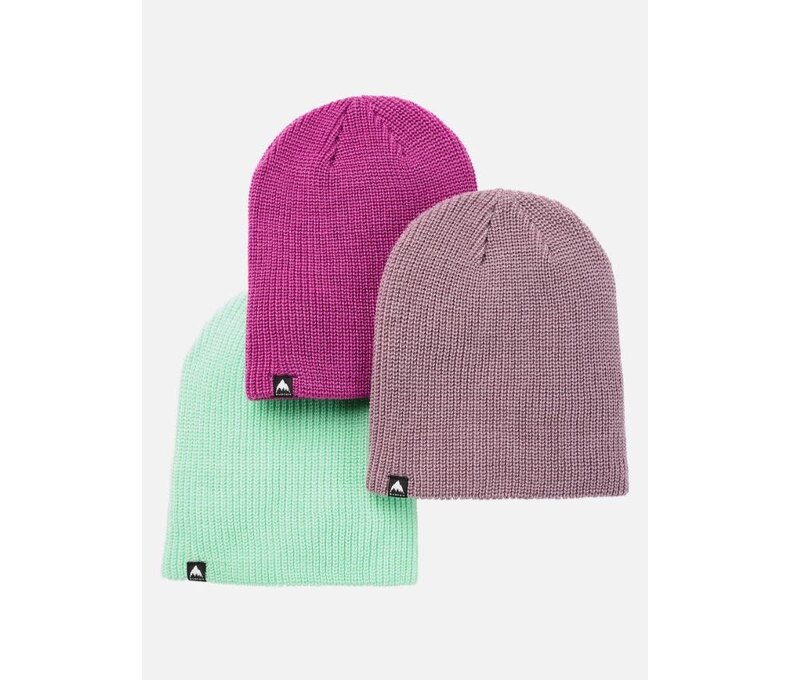 Kids DND Beanie 3-Pack in Elderberry, Viola, Green