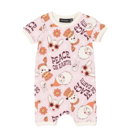 Rock Your Baby Peace on Earth Playsuit