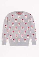 Petit Lem Santa Print Womens Knit Sweater