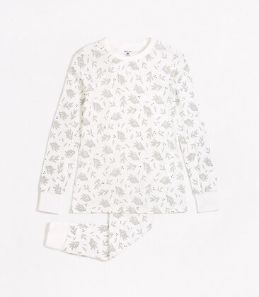 Laurel Leaves Print Womens PJ Set