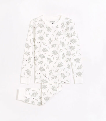 Kids Laurel Leaves Print PJ Set