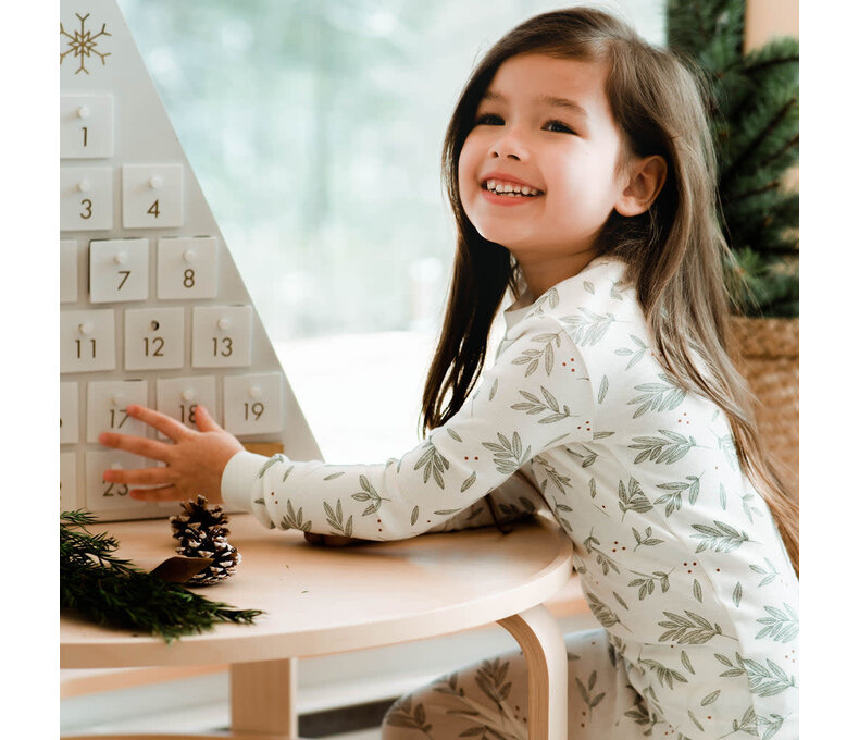 Laurel Leaves Print PJ Set