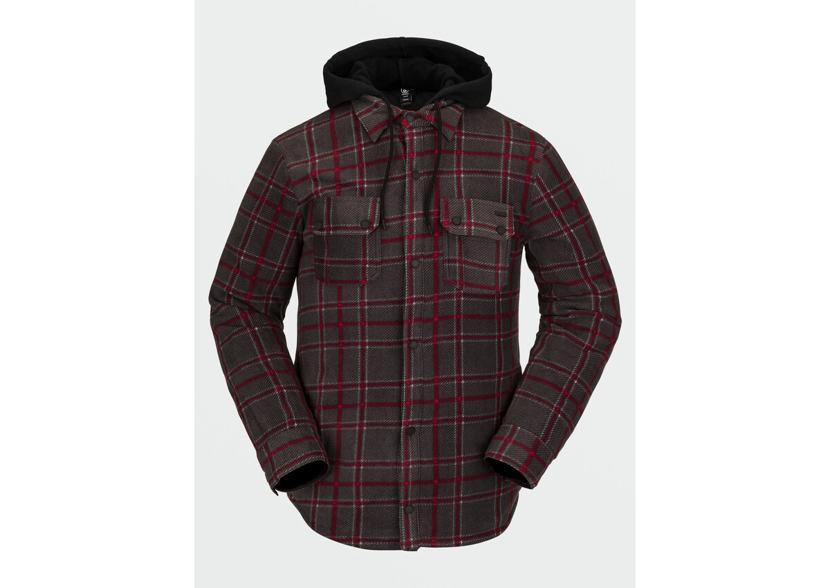 Volcom Mens Field Insulated Flannel Jacket The Circle The Circle Kids Whistler