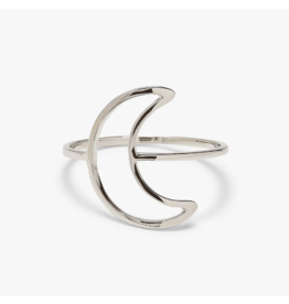 Pura Vida Bracelets Oversized Crescent Ring - Silver 8