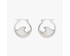 Mother of Pearl Mini Wave Hoops