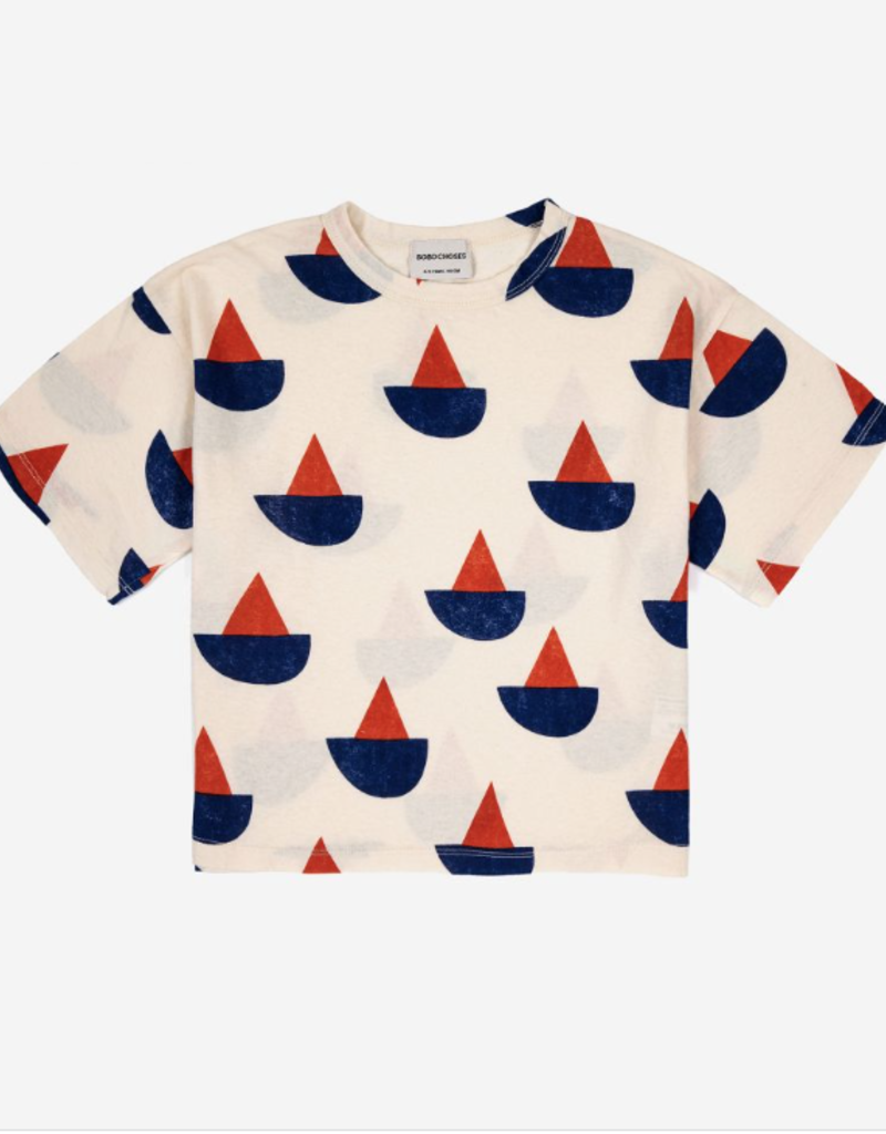 bobo choses Sail Boat short sleeve T-shirt