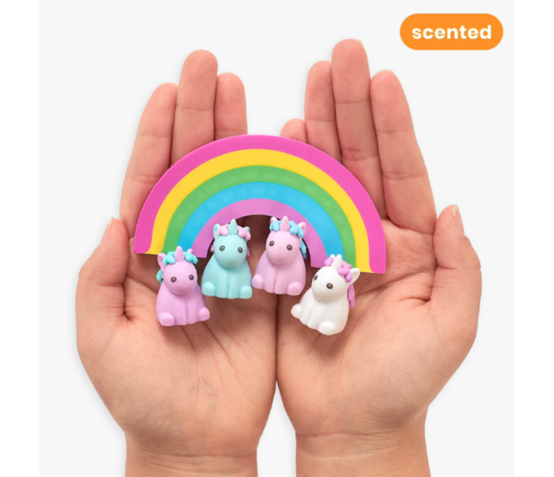 Unique Unicorns Scented Erasers - Set of 5