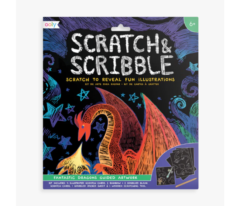 Large Scratch & Scribble Art Kit