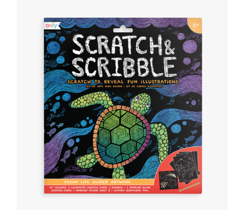 Large Scratch & Scribble Art Kit