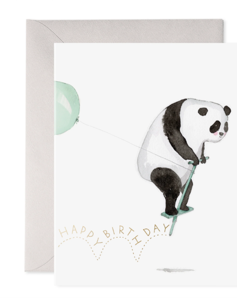 E Frances Paper Pogo Panda Birthday Card