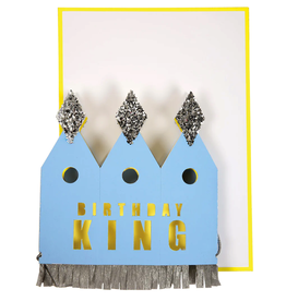 Meri Meri Crowned Birthday King Card