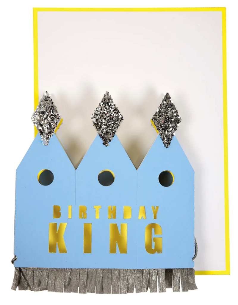 Meri Meri Crowned Birthday King Card