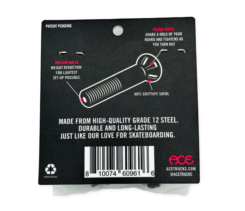 Hollow Bolts w/Grippers Allen