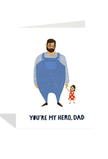 Halfpenny Postage Dad and Daughter Card