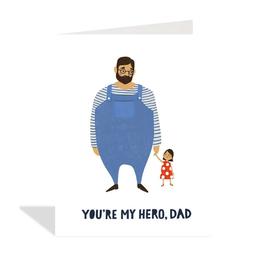Halfpenny Postage Dad and Daughter Card