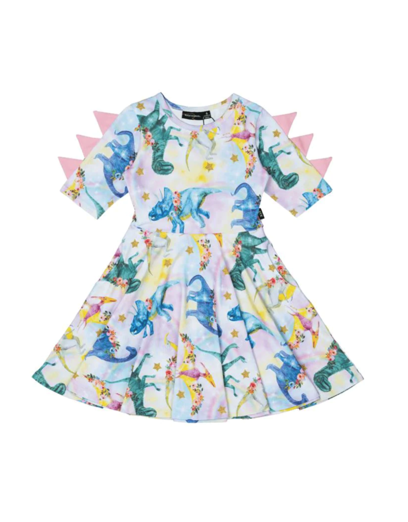 Rock Your Baby Dinosaur Parade Waisted Dress The Circle & The Circle Kids