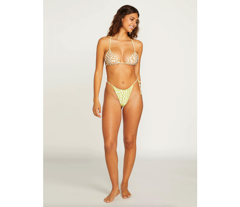 Check Her Out Triangle Reversible Bikini Top