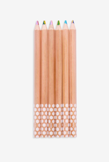 Ooly kaleidoscope multi-colored pencils - set of 6