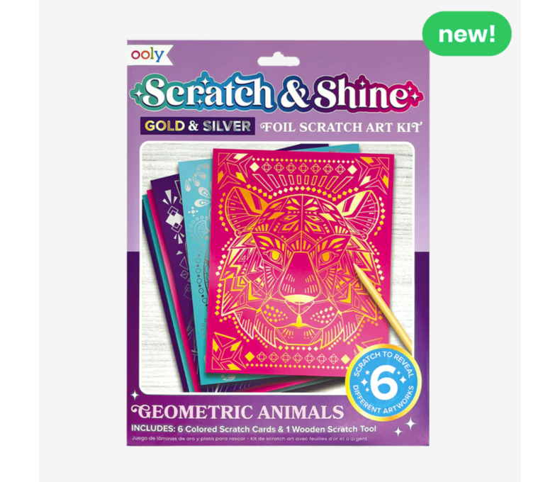 Scratch and Shine Foil Art