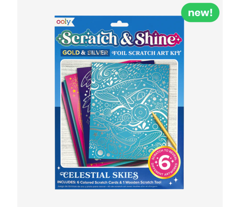 Scratch and Shine Foil Art