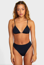 RVCA Solid High Rise Cheeky Bikini Bottoms