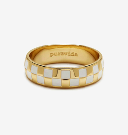 Pura Vida Bracelets Checkerboard Ring