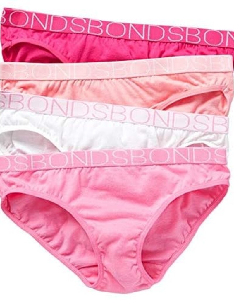Bonds Girls Bikini Underwear 4pk