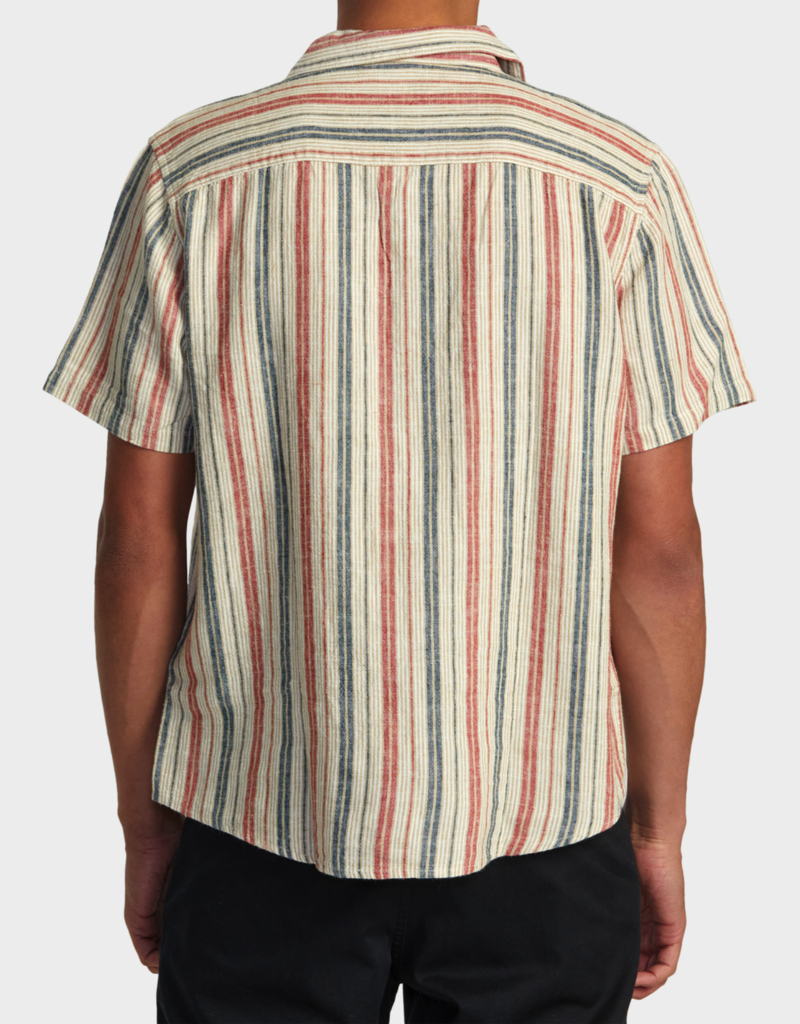 RVCA Satellite Stripe Short Sleeve Shirt