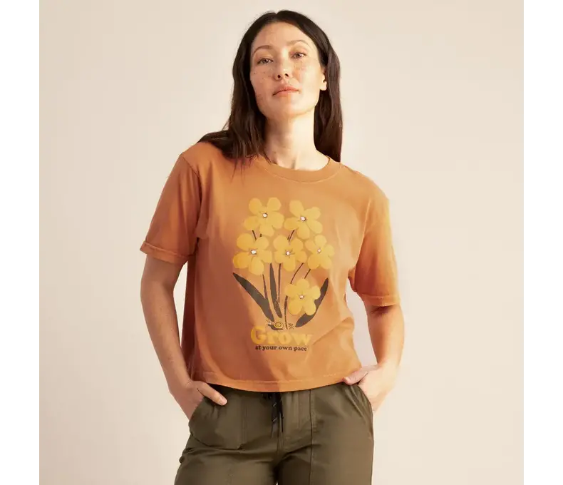 Bloom Boxy Crop Tee