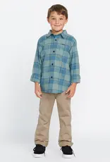 VOLCOM Caden Plaid Flannel Shirt Little Boys