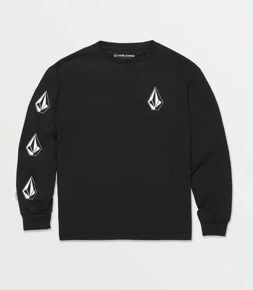 Little Boys Iconic Stone Long Sleeve T'Shirt