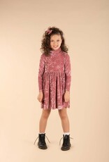 Rock Your Baby Rock Your Baby, Crushed Velvet Roll Neck Dress