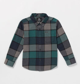 VOLCOM Little Boys Caden Plaid Long Sleeve Shirt