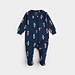 Nutcracker Print on Dress Blue