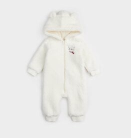 Petit Lem Hooded Sherpa Playsuit