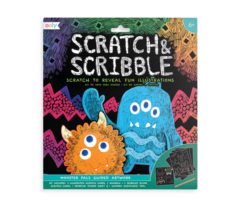 Large Scratch & Scribble Art Kit