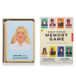 Kikkerland Designs Great Women Memory Game