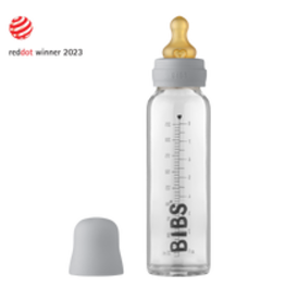 BIBS Baby Glass Bottle Complete Set Latex | 225ml