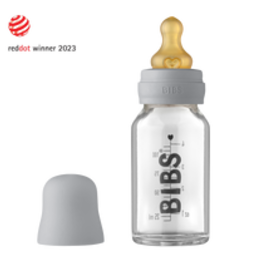 BIBS Baby Glass Bottle Complete Set Latex | 110ml