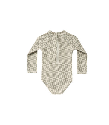 Delphine Rash Guard One-Piece || Palm Check