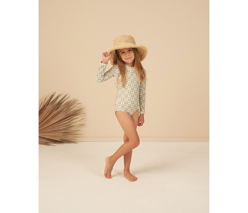 Delphine Rash Guard One-Piece || Palm Check