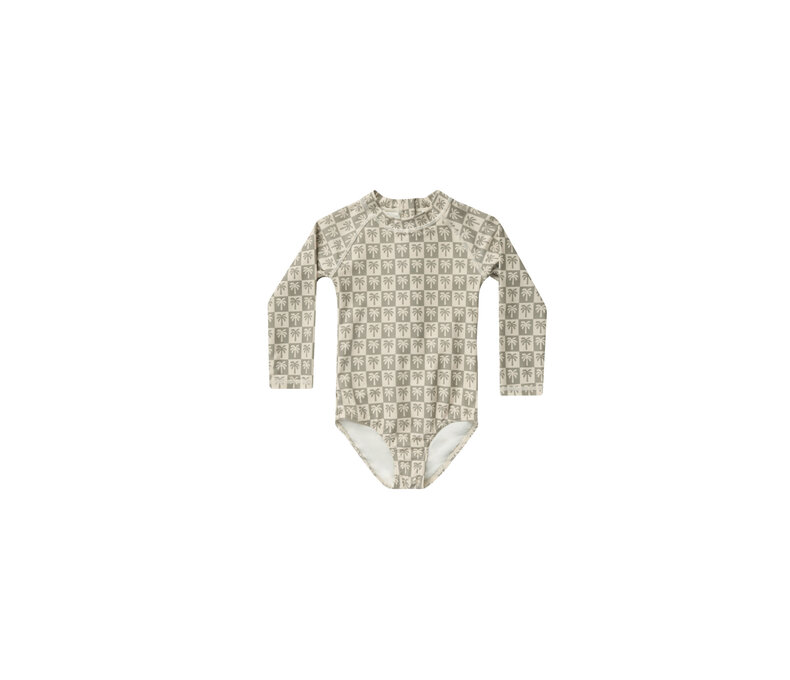 Delphine Rash Guard One-Piece || Palm Check
