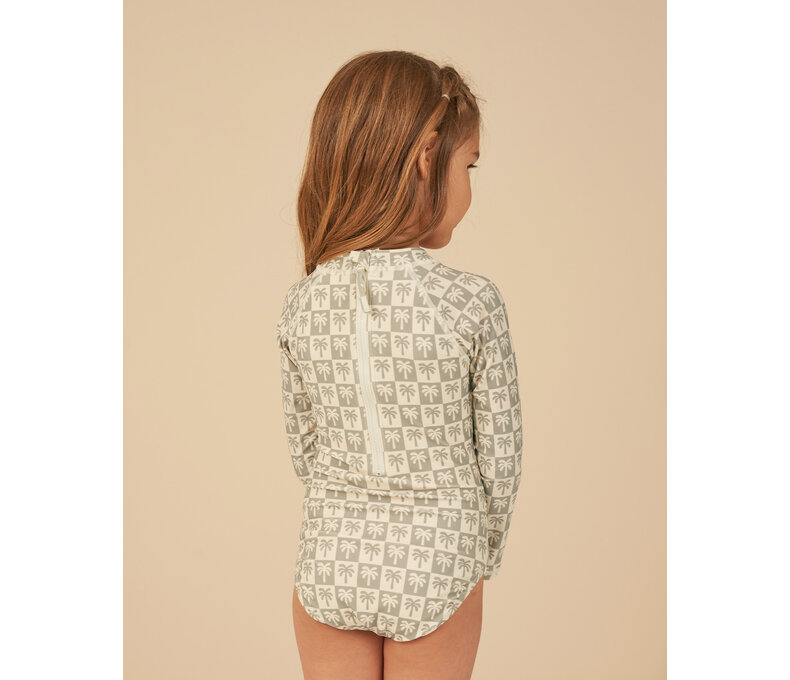 Delphine Rash Guard One-Piece || Palm Check