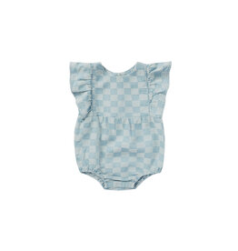 Rylee + Cru Kalea Romper || Blue Check