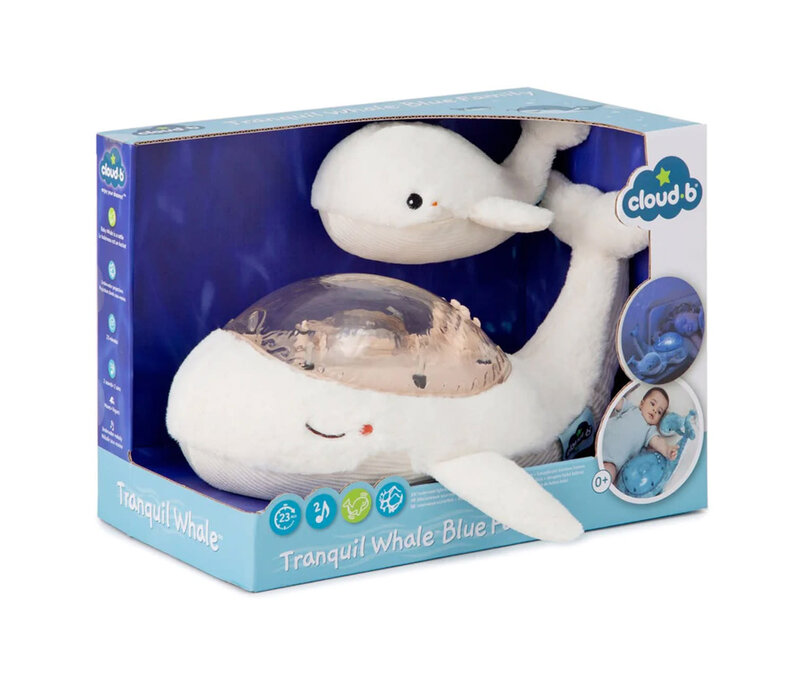 Tranquil Whale Set with Baby Rattle