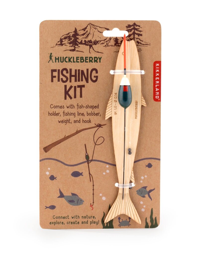 Kikkerland Designs Huckleberry Fishing Kit