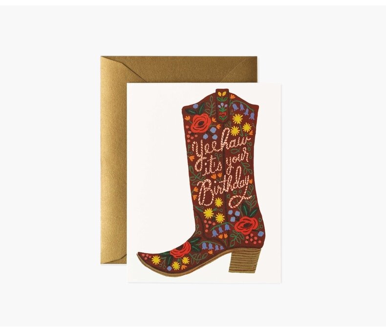 Birthday Boot Card