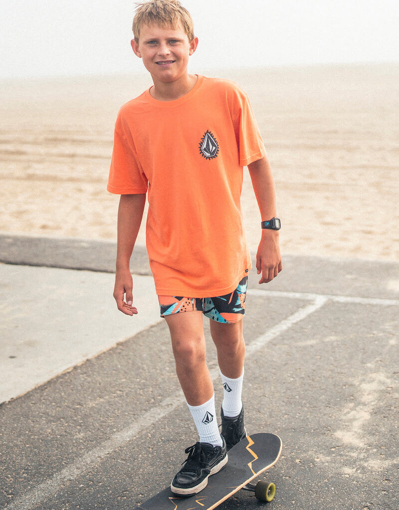 VOLCOM Big Boys Flamed Short Sleeve Tee