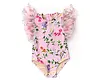 Tulle Sleeve 1pc Swimsuit